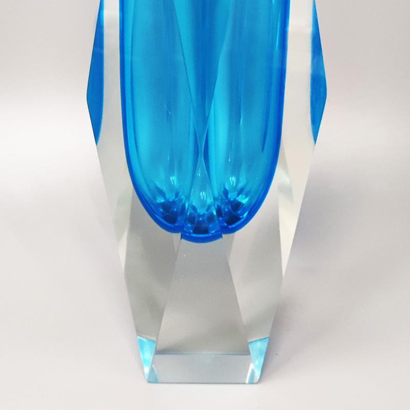 1960s Astonishing Rare Blue Vase by Flavio Poli for Seguso, Made in Italy In Excellent Condition For Sale In Milano, IT