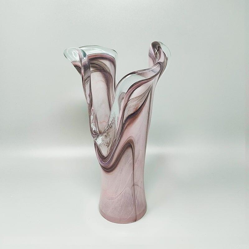 Mid-Century Modern 1960s Astonishing Sculpture Vase By Ca Dei Vetrai. Made in Italy For Sale