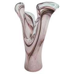 1960s Astonishing Sculpture Vase By Ca Dei Vetrai. Made in Italy