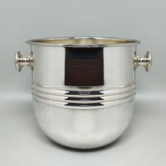 Sheratonn Silver Plated Ice Bucket, Mid-Century Modern, Italy, 1960