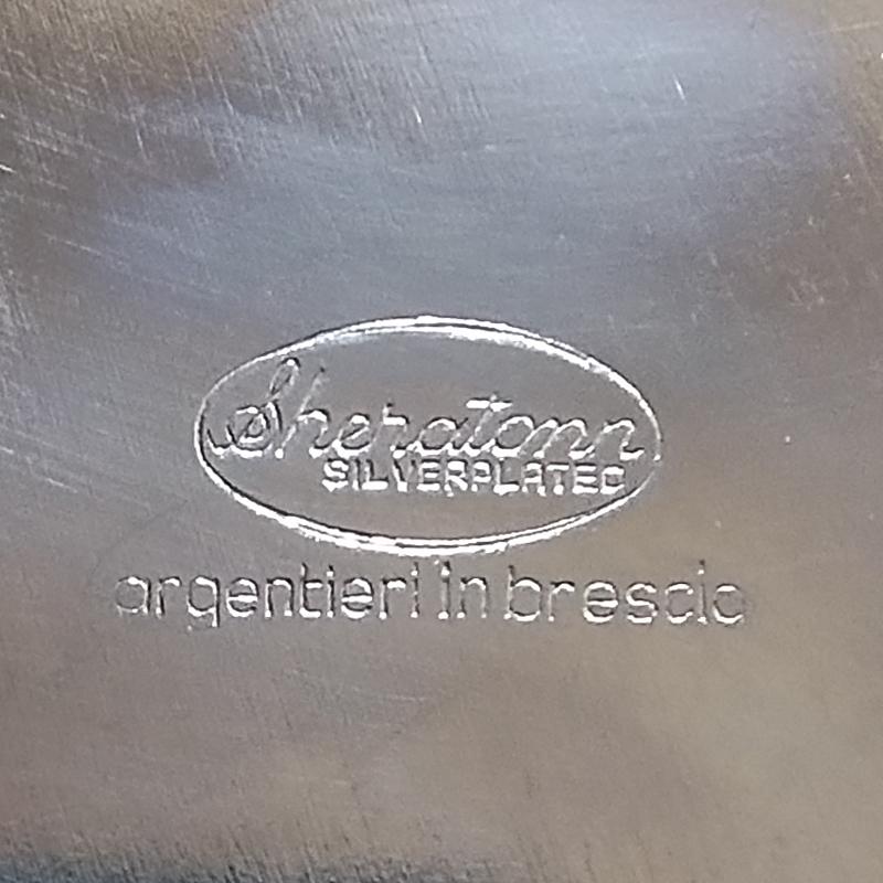 1960 Stupefacente secchiello per il ghiaccio placcato in argento di Sheratonn. Prodotto in Italia. 1