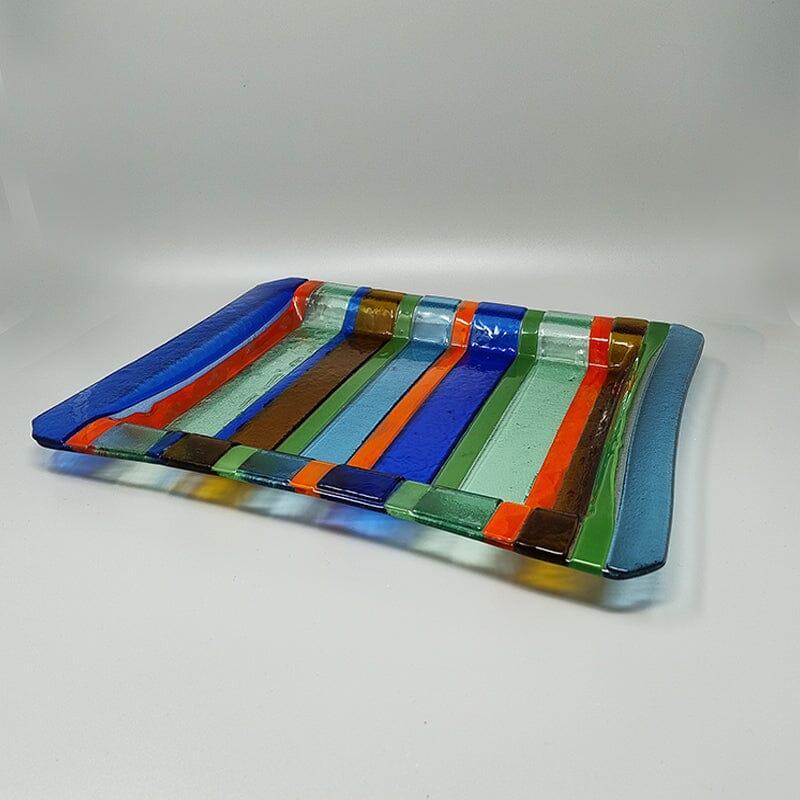 Italian 1960s Astonishing Tray By Dogi in Murano Glass. Made in Italy For Sale
