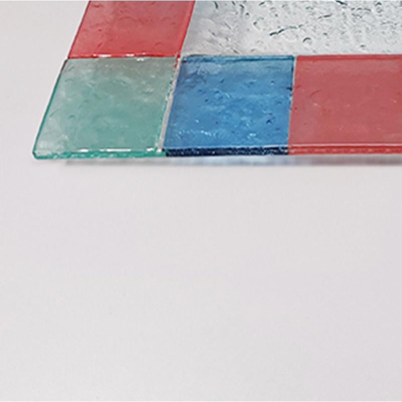 1960er Jahre Erstaunliches Tablett von Dogi aus Murano-Glas. Hergestellt in Italien (Mitte des 20. Jahrhunderts) im Angebot