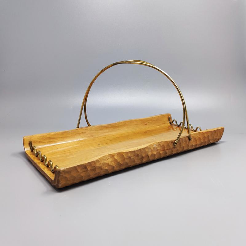 Mid-Century Modern 1960s Astonishing Tray in Bamboo by Aldo Tura for Macabo, Made in Italy For Sale