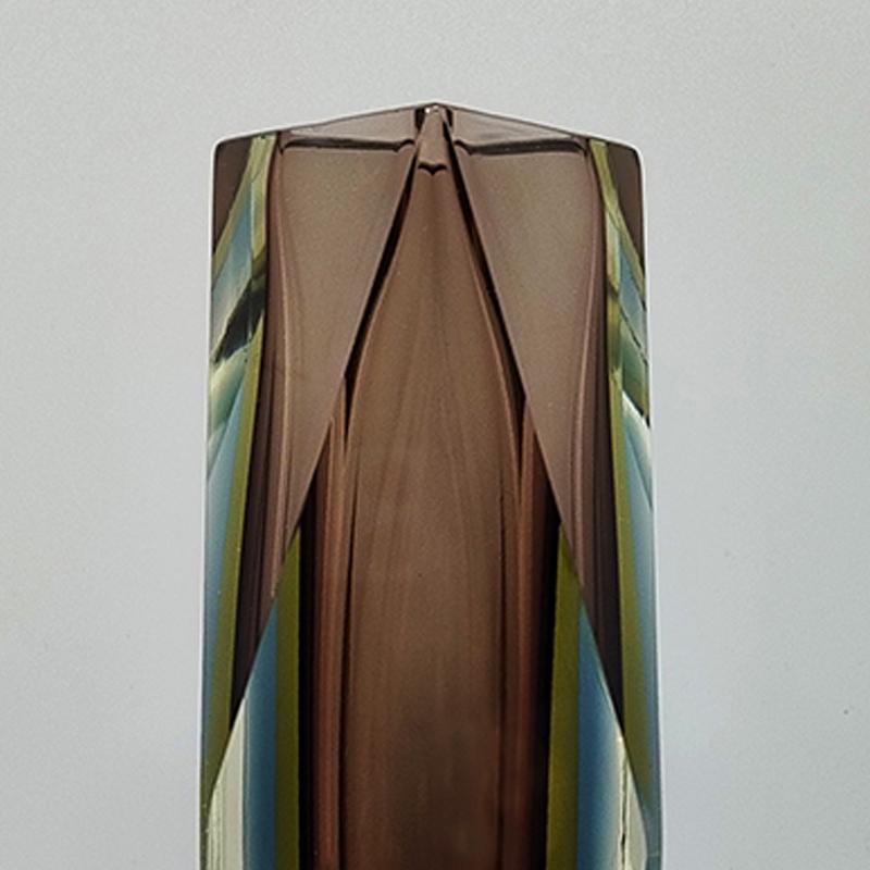 Mid-20th Century 1960s Astonishing Vase in Murano Glass By Flavio Poli for Seguso. Made in Italy For Sale