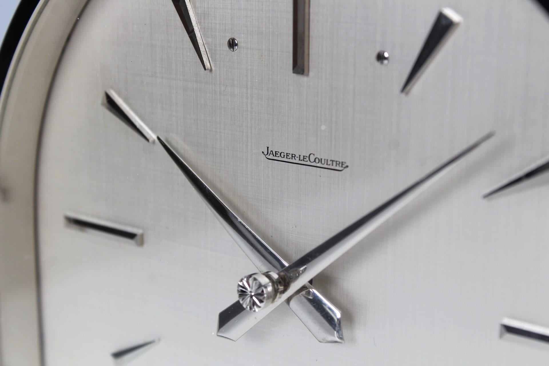 1960s Atmos Clock by Jaeger LeCoultre, Atmos Borne, Nickel Plated 5