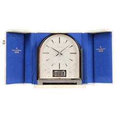 Horloge Atmos des années 1960 par Jaeger LeCoultre, Atmos Borne, Nickel Plated