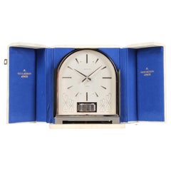 Retro 1960s Atmos Clock by Jaeger LeCoultre, Atmos Borne, Nickel Plated