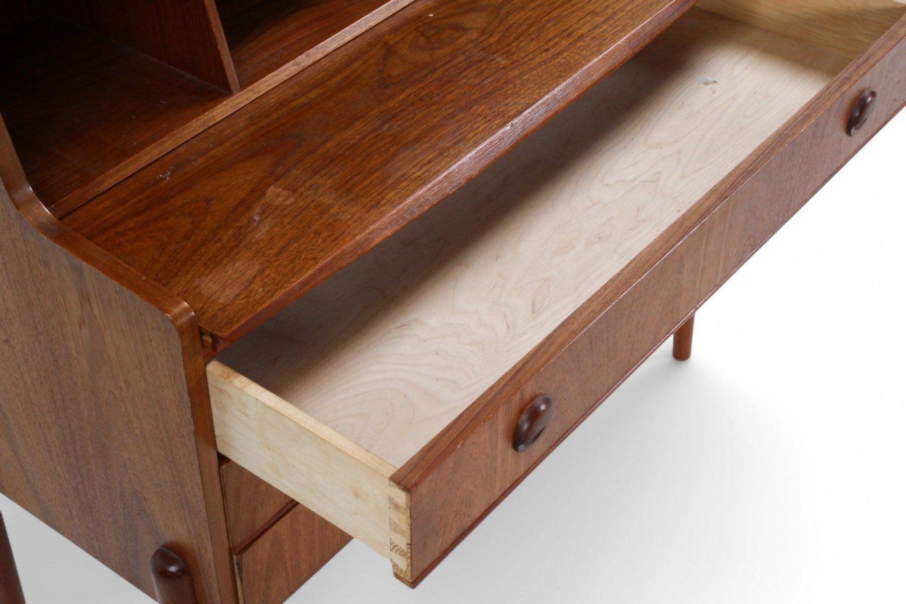 Danese Scrivania danese atomica del 1960 in teak in vendita