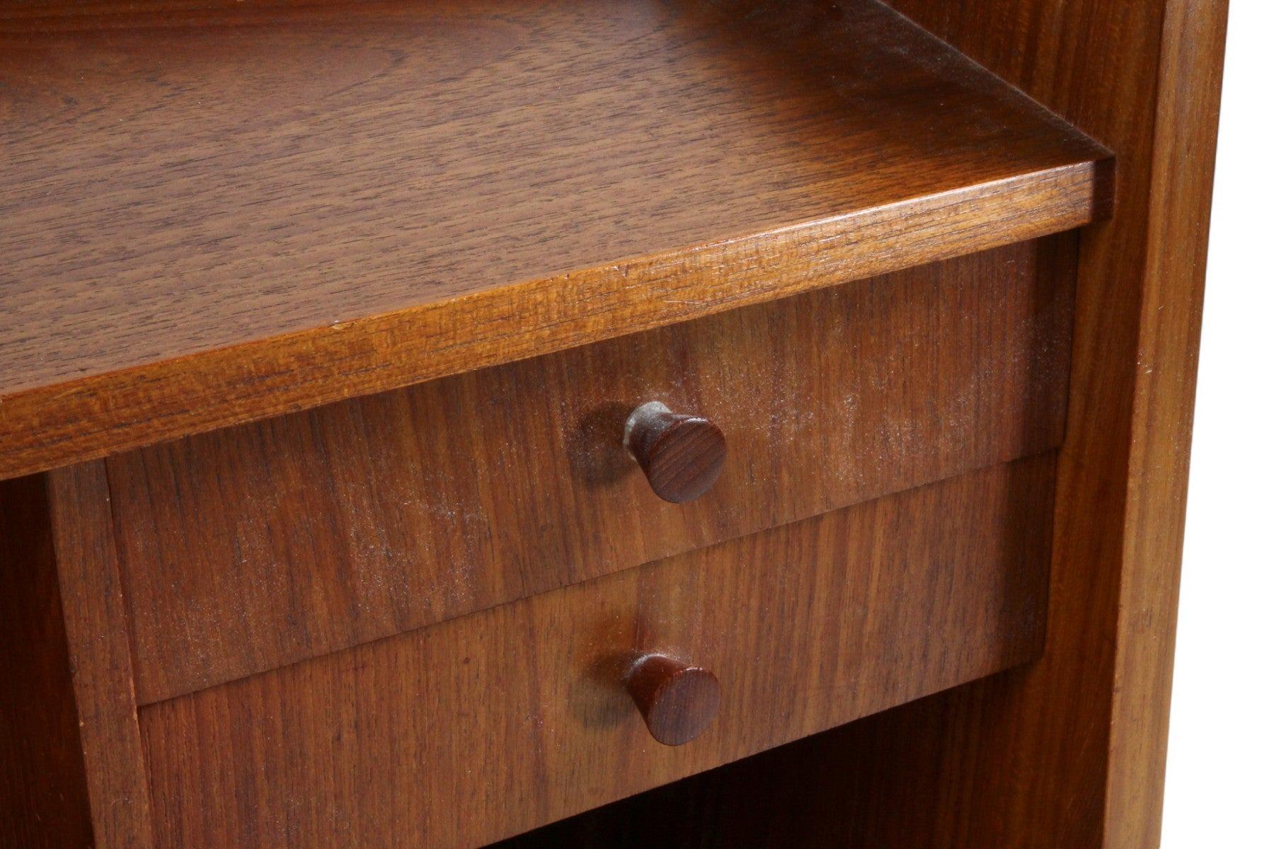 Scrivania danese atomica del 1960 in teak In condizioni buone in vendita a Berkeley, CA