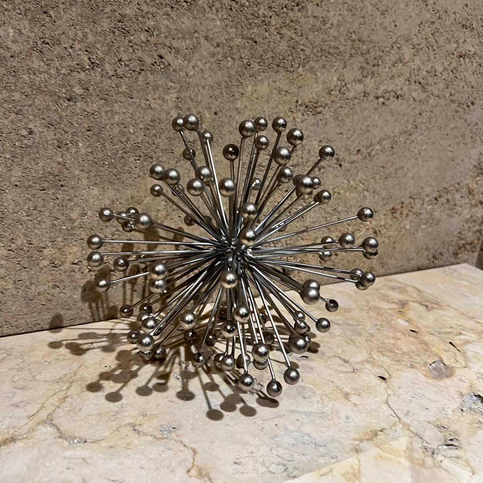 1960s Atomic Decorative Chrome Starburst Table Sculpture In Good Condition In Chula Vista, CA