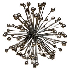 1960s Atomic Decorative Chrome Starburst Table Sculpture
