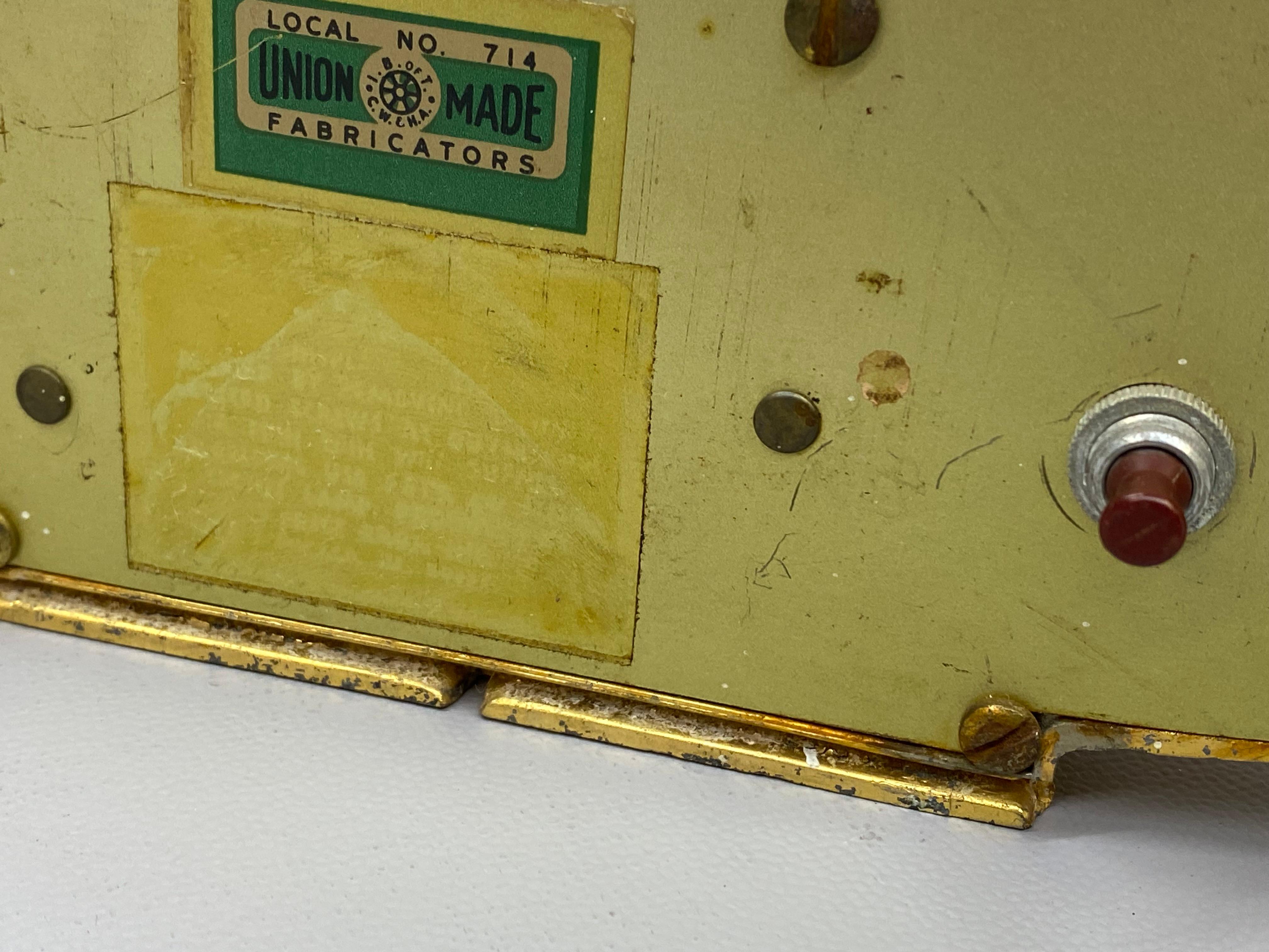 1960er Jahre Atomic Schaefer Bier beleuchtete Baruhr 9
