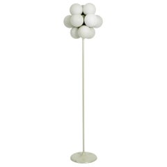 1960s Atomic Space Age Kaiser Metal Floor Lamp with 12 Glass Unused