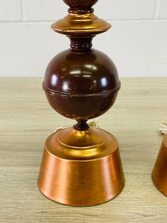 1960s Atomic Style Table Lamps, Pair
