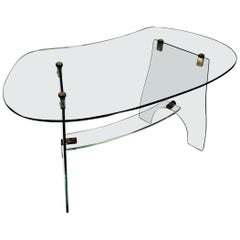1960s Attributed to Fontana Arte Glass Coffee Table