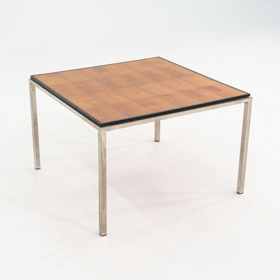 Modern 1960s Attributed to Gordon Bunshaft and Davis Allen of SOM Steel Side/End Table For Sale