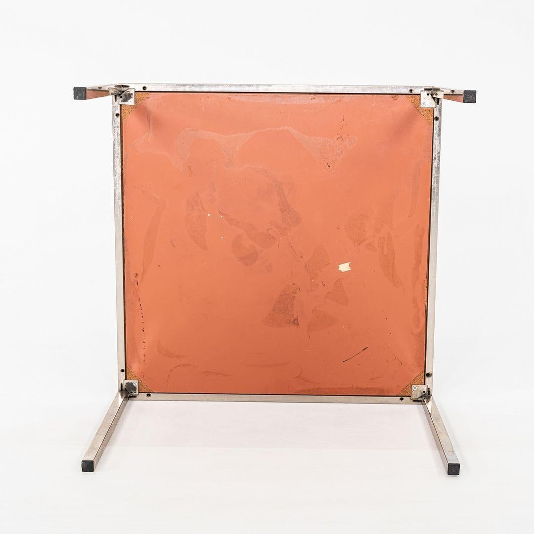 Mid-20th Century 1960s Attributed to Gordon Bunshaft and Davis Allen of SOM Steel Side/End Table For Sale