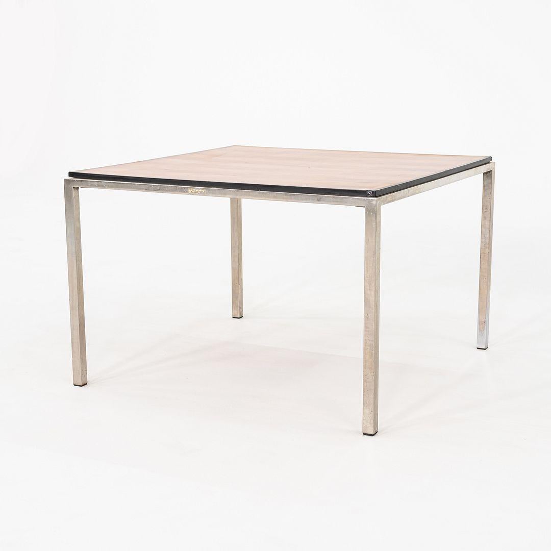 1960s Attributed to Gordon Bunshaft and Davis Allen of SOM Steel Side/End Table For Sale 2
