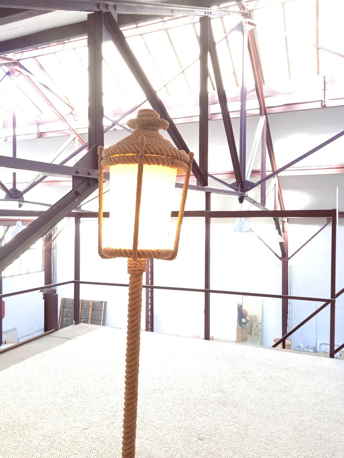 Brutalist 1960s Audoux Minet Floor Lamp