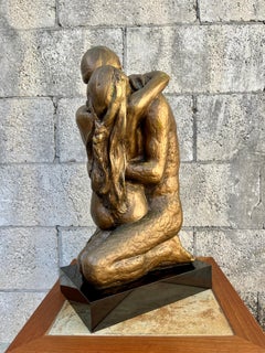 1960s Austin Production "Loving Touch" Brutalist Sculpture.