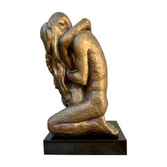 1960s Austin Production "Loving Touch" Brutalist Sculpture.