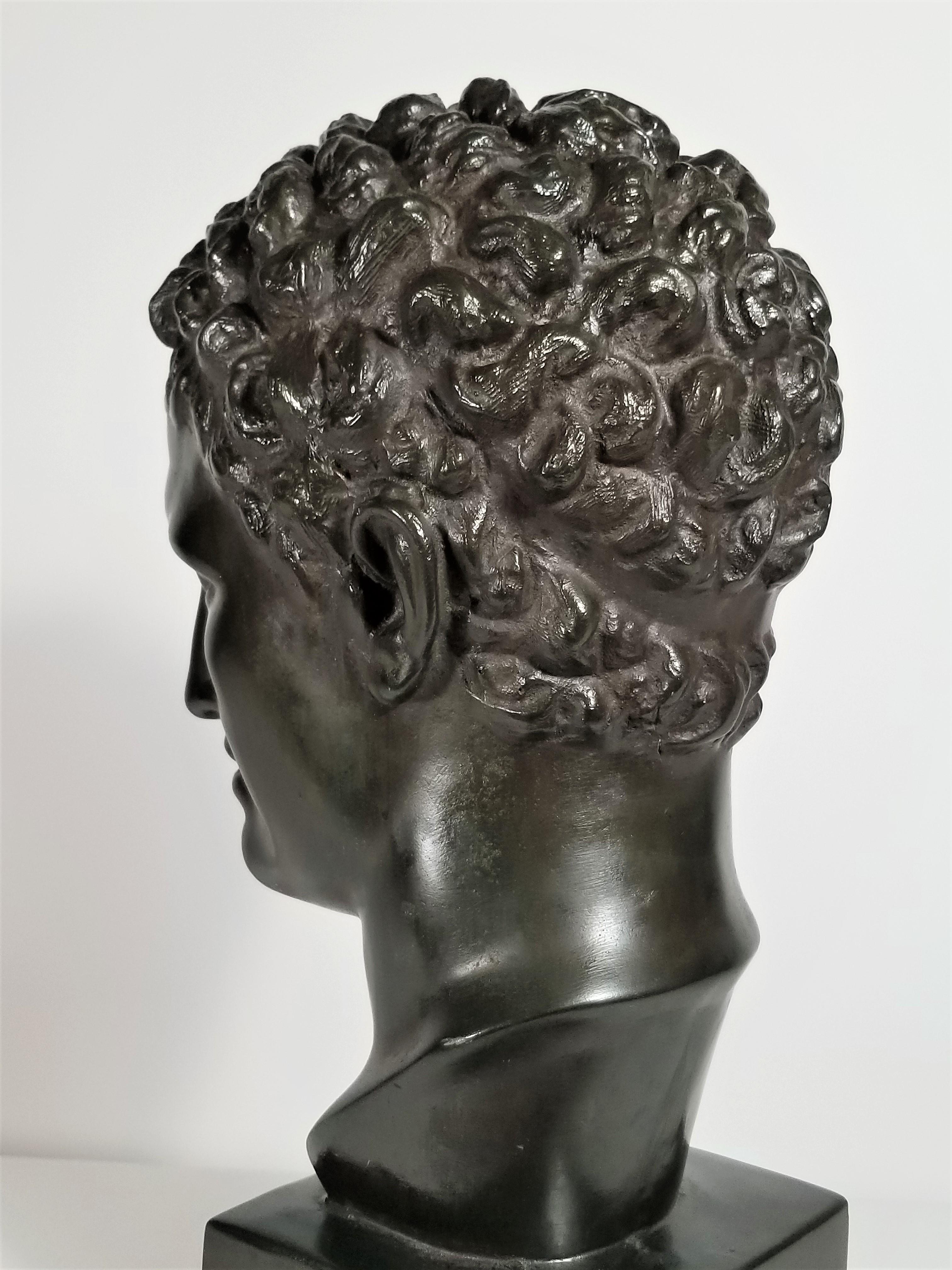 20th Century 1960s Austin Productions Sculpture Michelangelo's David Bust Signed