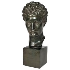 1960s Austin Productions Sculpture Michelangelo's David Bust Signed