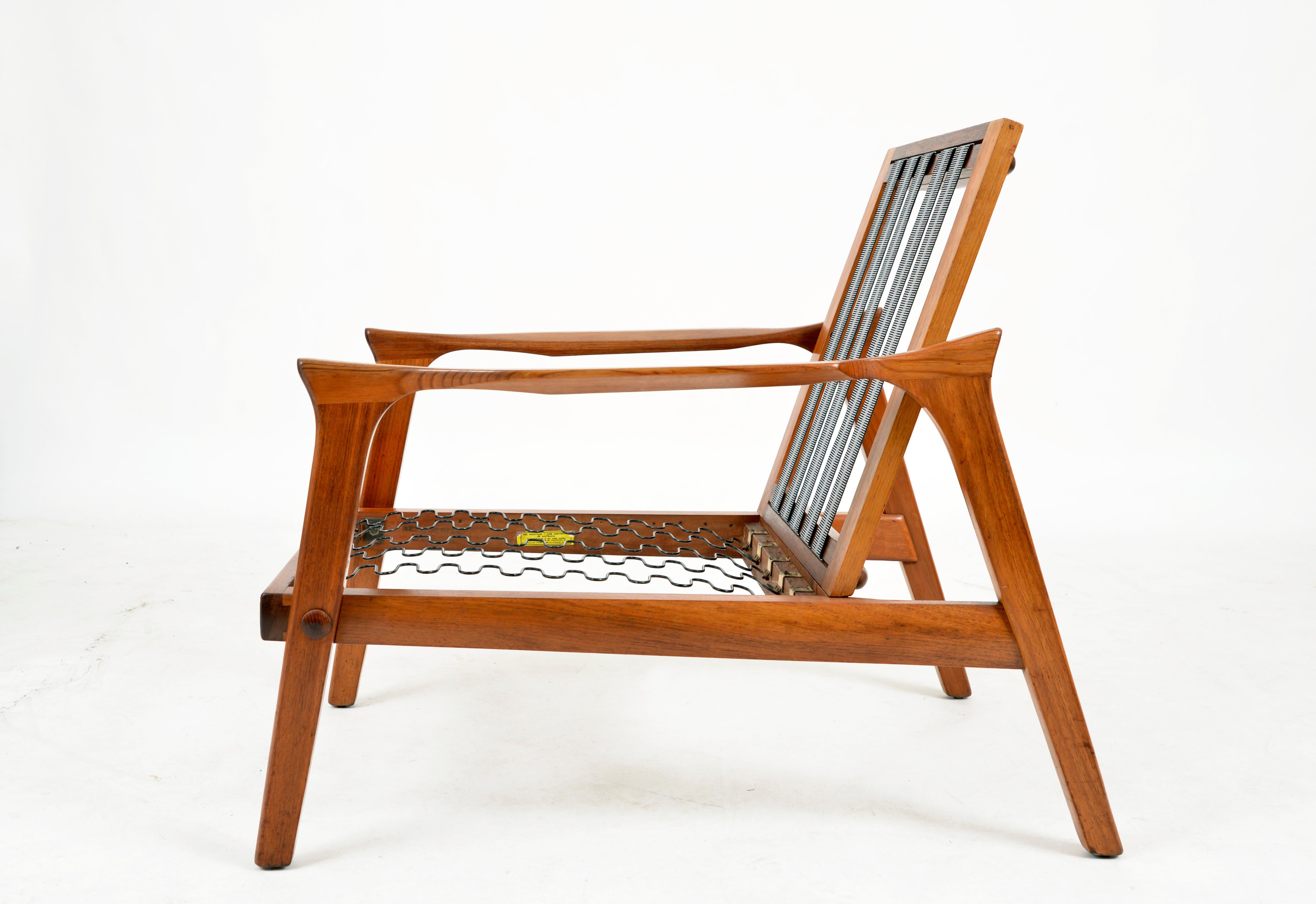 1960s Australian Inga Arm Lounge Chair by Danish Deluxe Midcentury Scandinavian 4