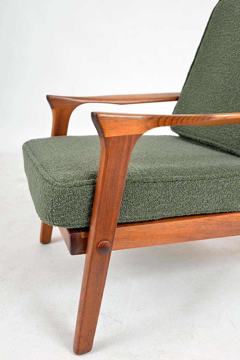 Fabric 1960s Australian Inga Arm Lounge Chair by Danish Deluxe Midcentury Scandinavian