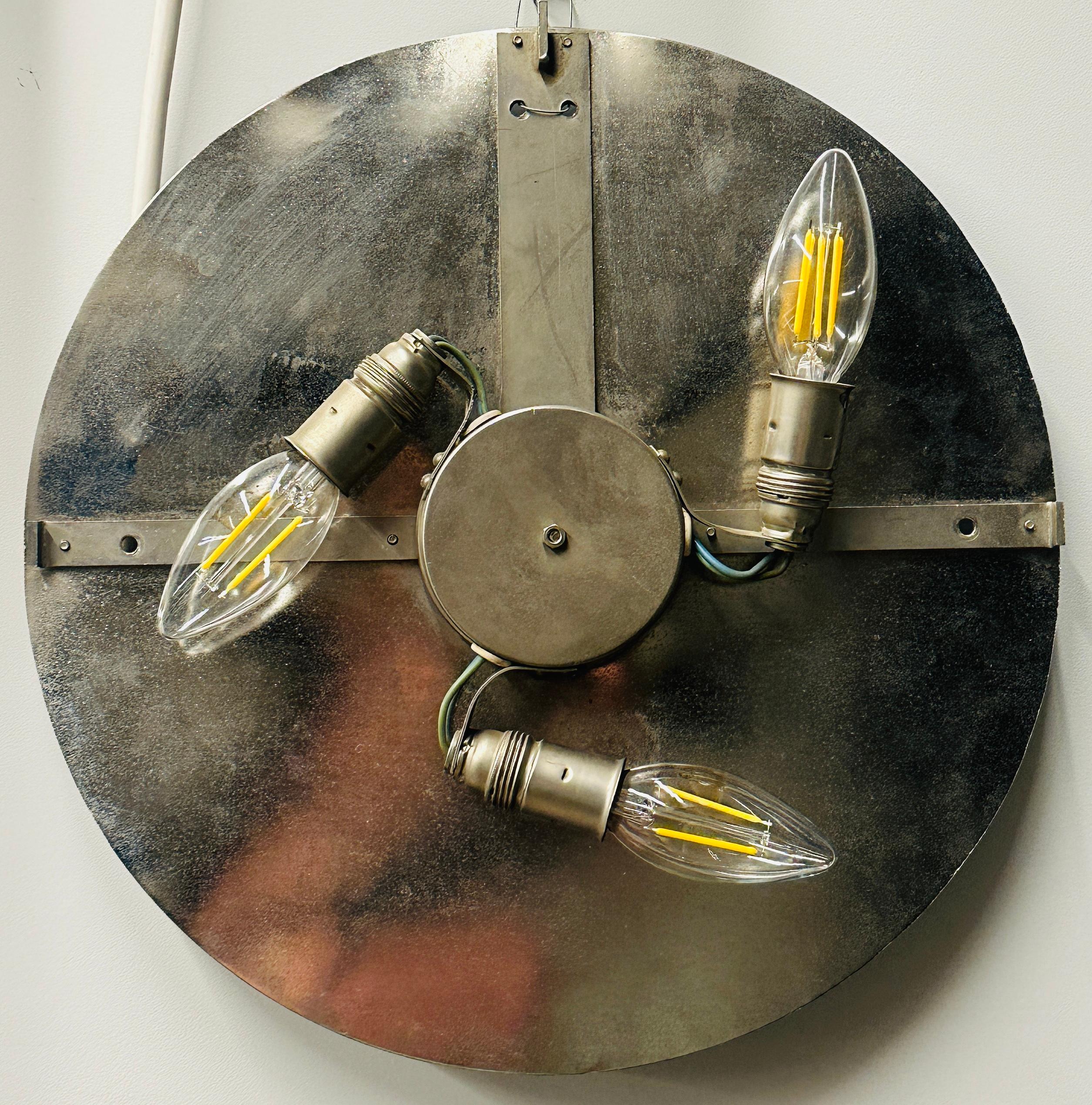 1960s Austrian Bakalowits & Söhne illuminated Faceted Crystal & Chrome Mirror For Sale 14