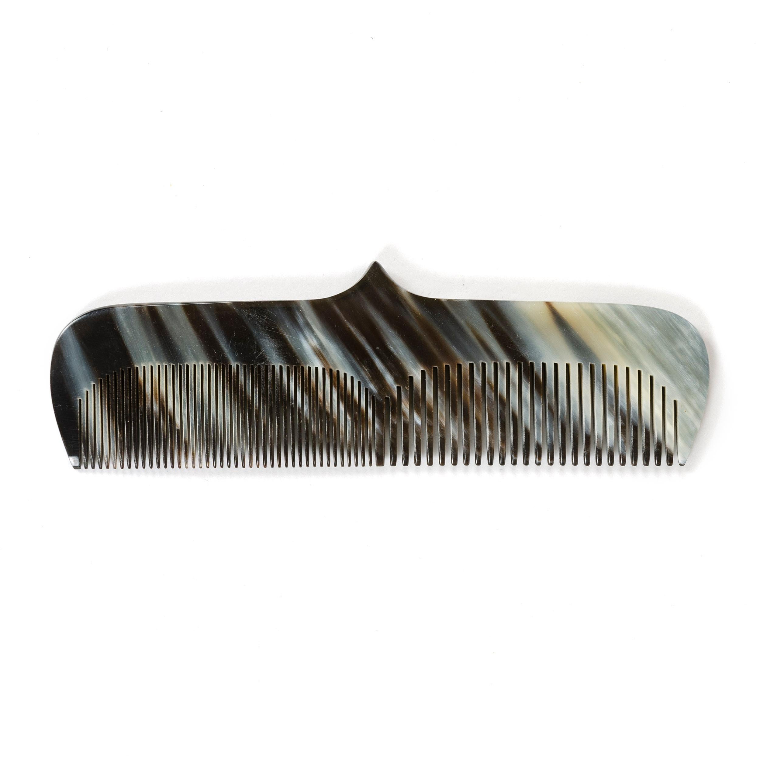 Mid-Century Modern 1960s Austrian Cow Horn Comb by Carl Aubock For Sale