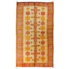 Vintage Moroccan Beni M'Guild Rug Runner, Hand-Woven Wool, 1960s