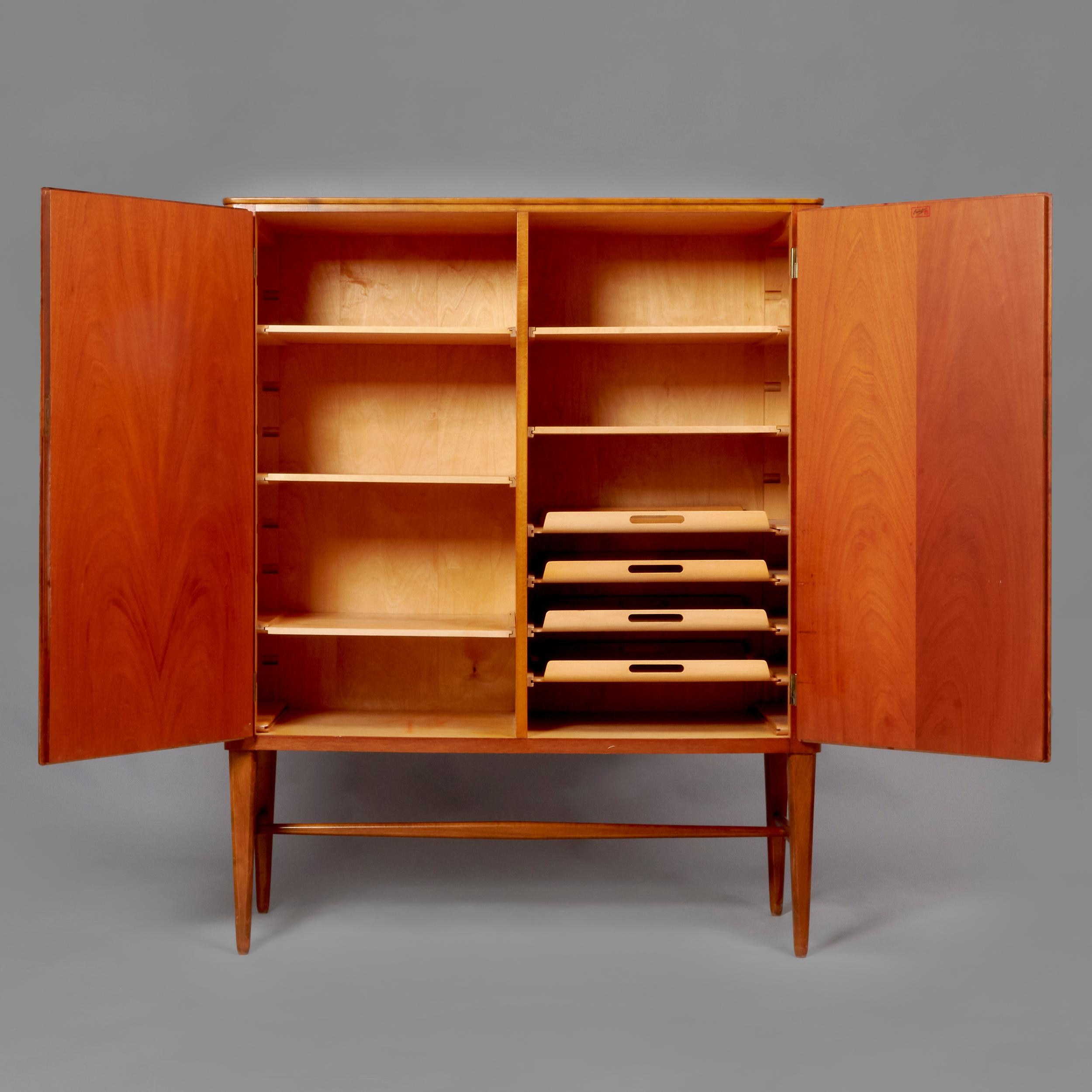 1960s Axel Larsson Teak Cabinet for Bodafors In Good Condition In Madrid, ES