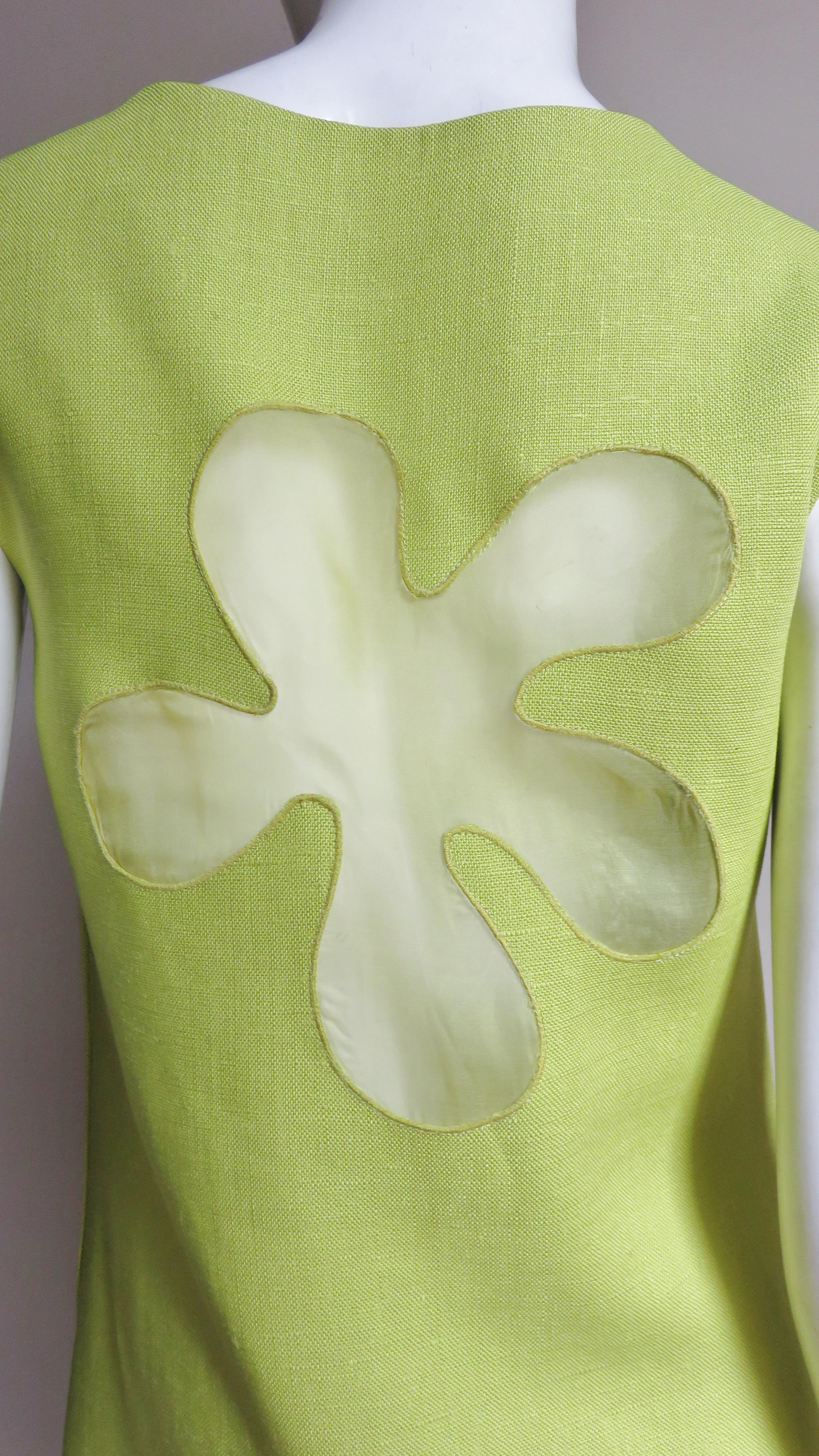 B. H. Wragge 1960s Dress with Flower Cut out 1