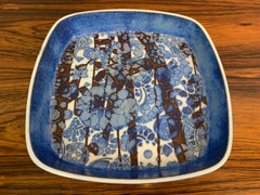 série BACA Fajance des années 1960 Johanne Gerber pour Royal Copenhagen Plat Nils Thorsson