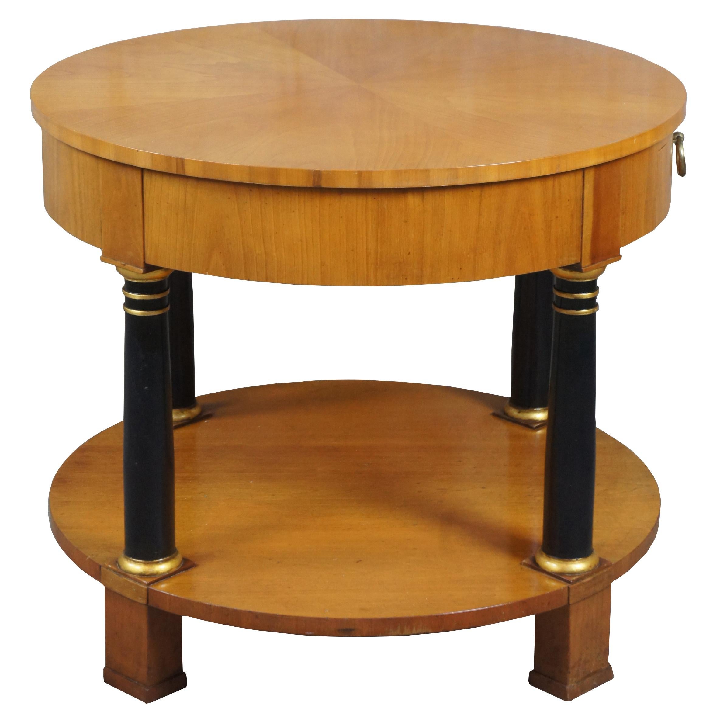 baker round side table