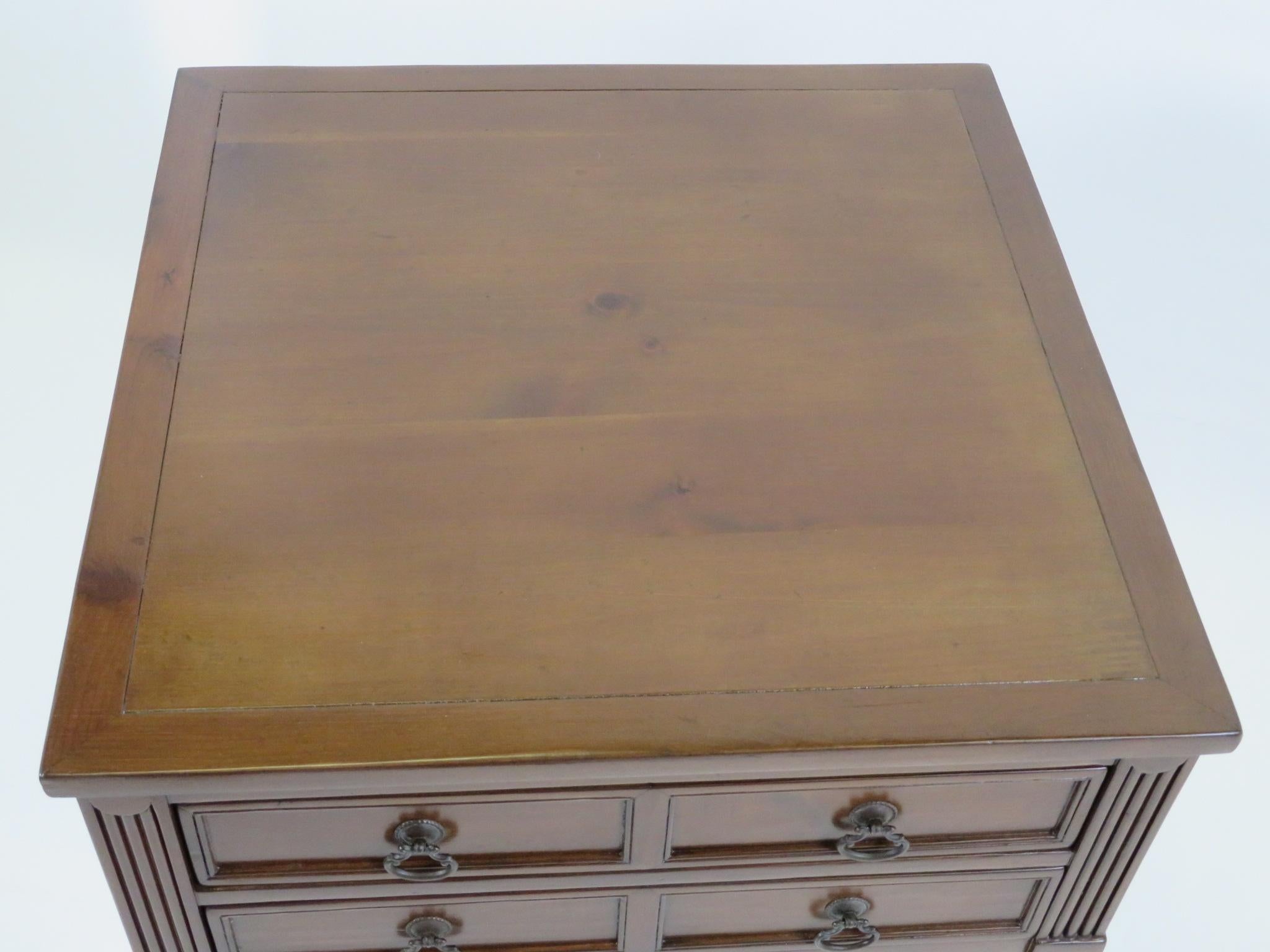 Mid-20th Century 1960s Baker French Provincial Style Cherry Bedside Table
