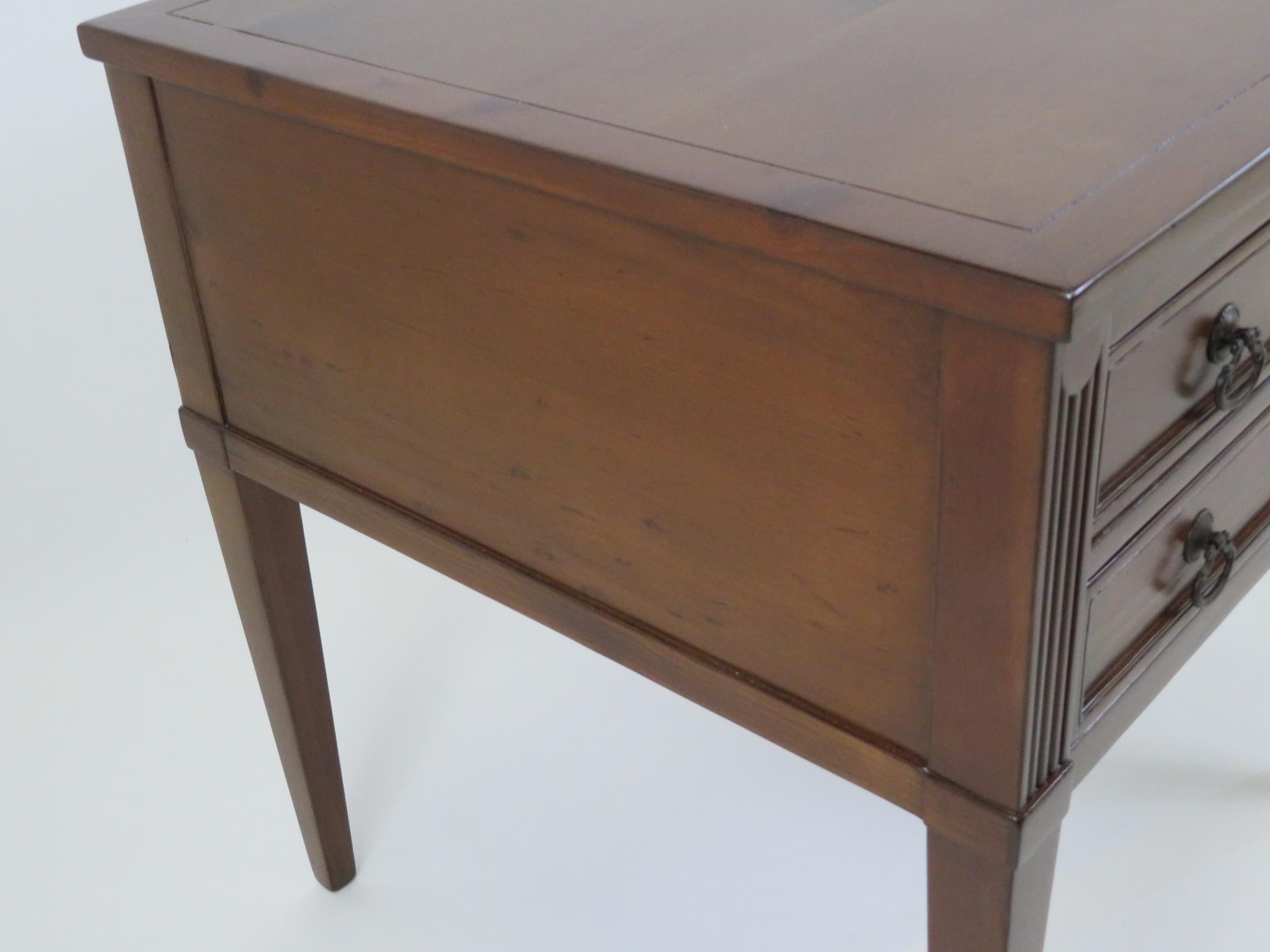 1960s Baker French Provincial Style Cherry Bedside Table 1