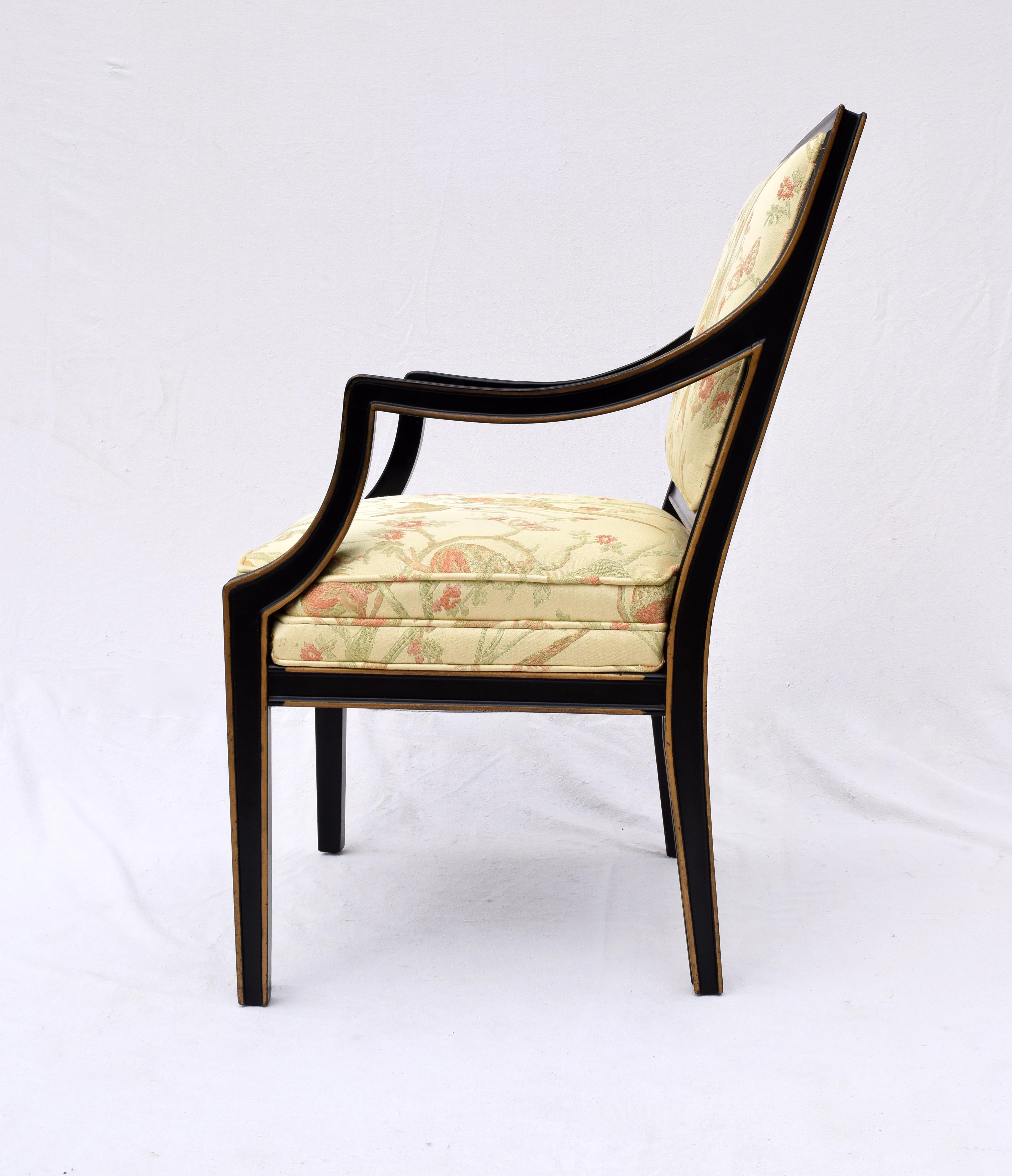 Late 20th Century 1960s Baker Furniture Upholstered Armchair