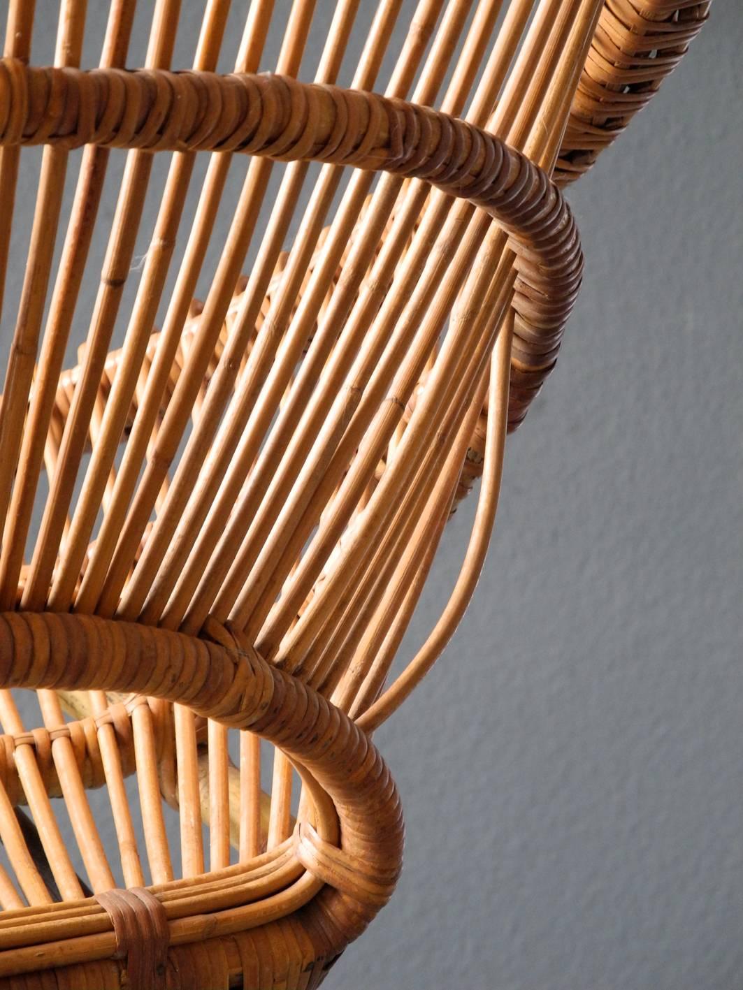 1960s Bamboo Armchair by Janine Abraham and Dirk Jan Rol Made in France 3
