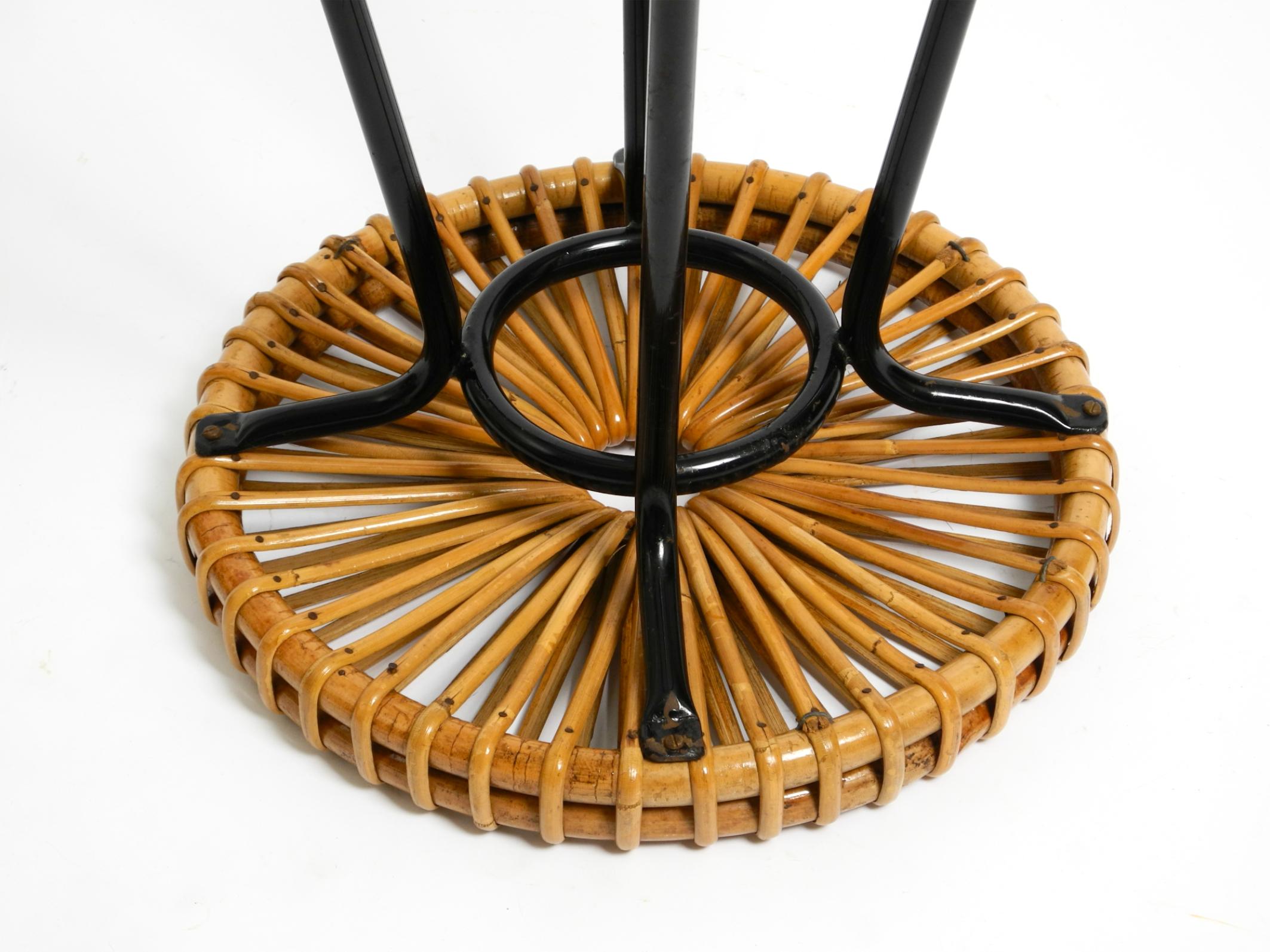 1960s bamboo bar stool by Dirk VAN SLIEDREGT for Rohé Noordwolde Netherlands For Sale 3