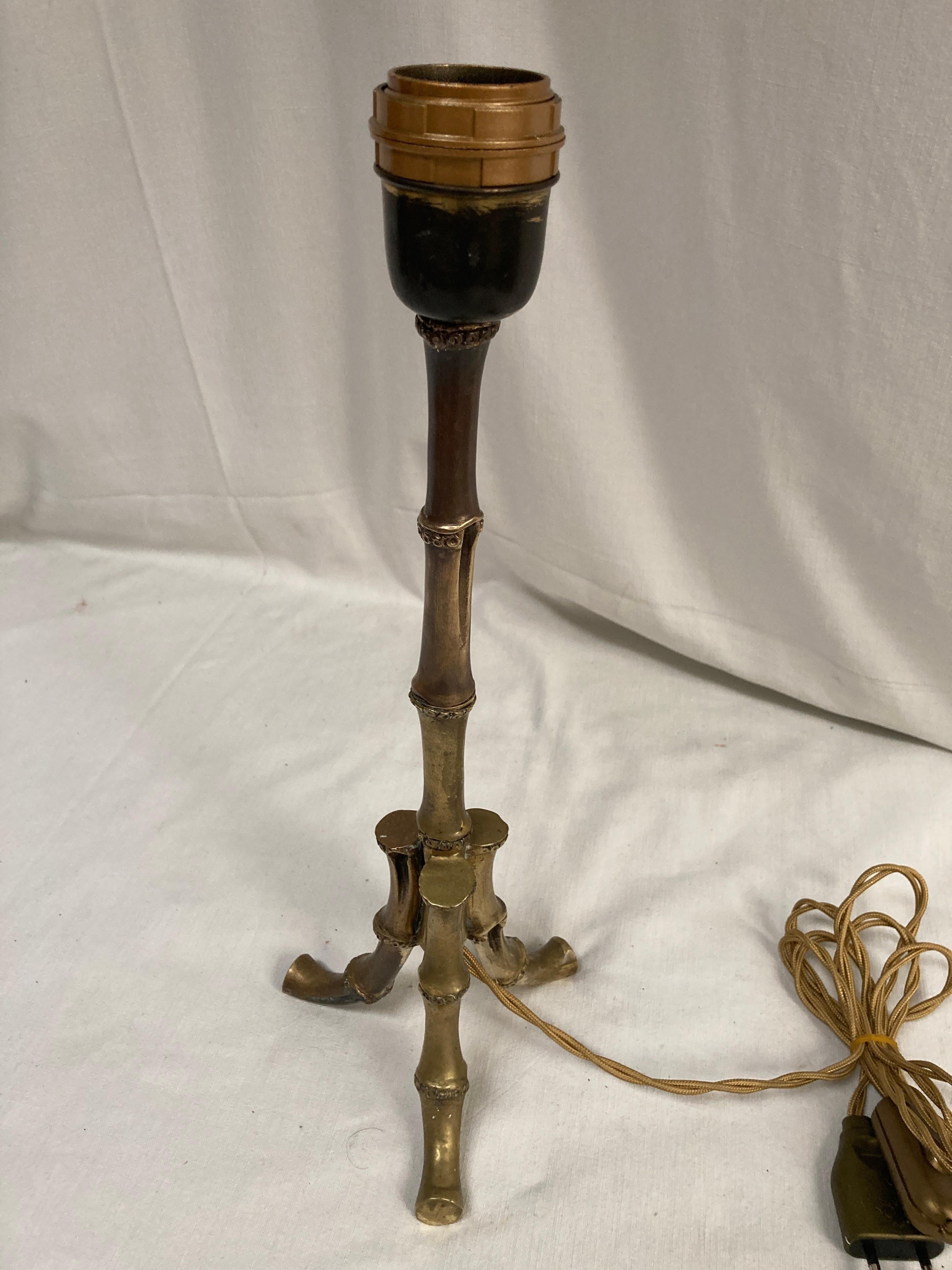 Français Lampe en bronze 