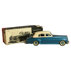 1960er Bandai Rolls Royce Silber Wolkenholz Hardtop Sedan Friction Car