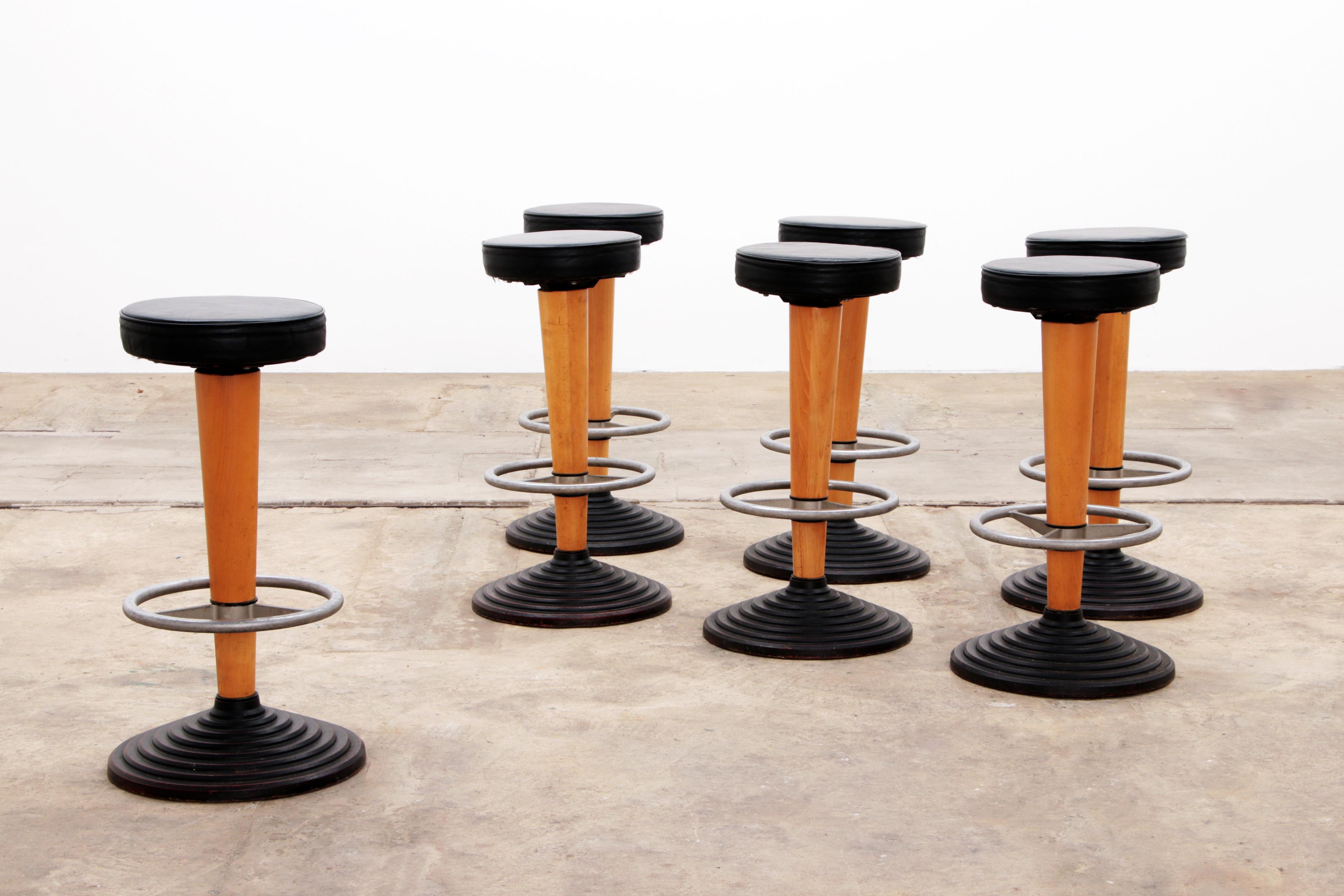 stool with leather seat