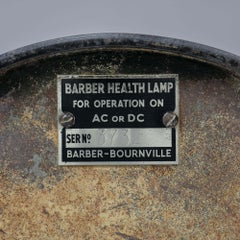 1960s Barber Adjustable Black Table Light