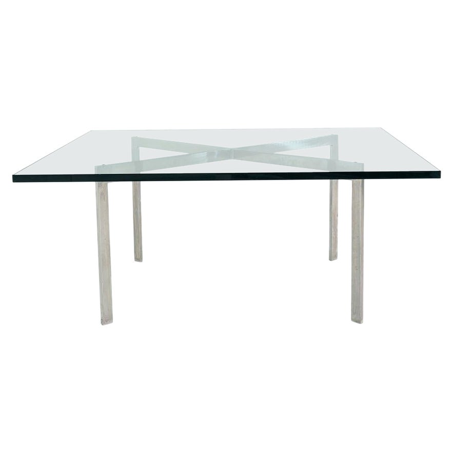 1960s Barcelona Coffee Table by Mies van der Rohe for Knoll and Gratz Industries