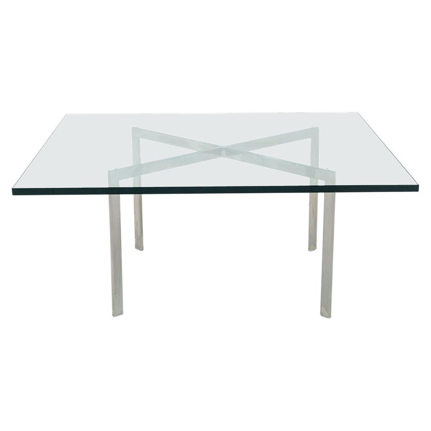 1960s Barcelona Coffee Table by Mies van der Rohe for Knoll and Gratz Industries