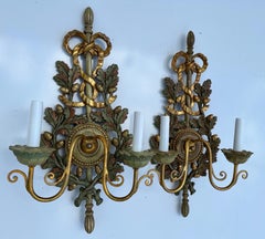 1960’s Baroque Italian  pair of Sconces