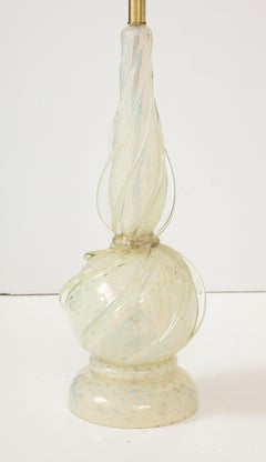 1960's Barovier E Toso Murano Glass Table Lamp